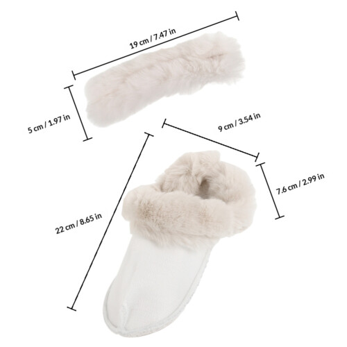 1Plush Witte Klompenvulling Uitwasbaar Warm En Duurzaam 1