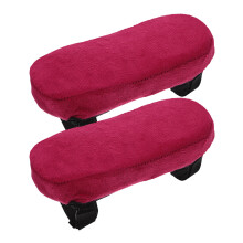 2St Ergonomische Armsteun Pads Donkerrood Voor Kantoor En Thuis