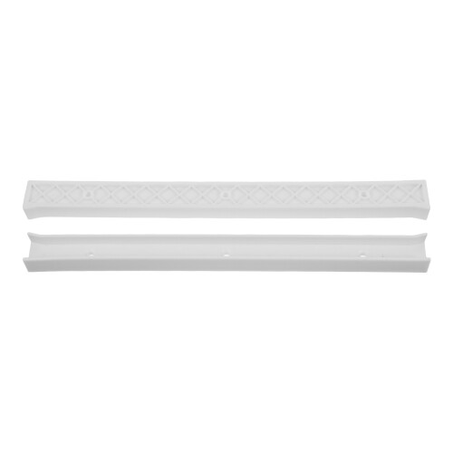 1Paar Complete Plastic Ladegeleiders Wit Voor En Dressoir