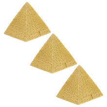 3St Fijne Resin Piramide Figuren Voor Unieke Mini Decoratie