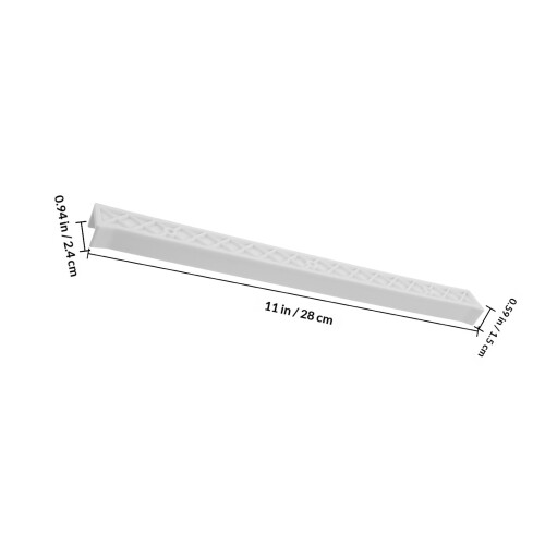 1Paar Complete Plastic Ladegeleiders Wit Voor En Dressoir 1
