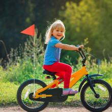 2St Heldere Reflecterende Vlaggenhouder Voor Kinderfietsen