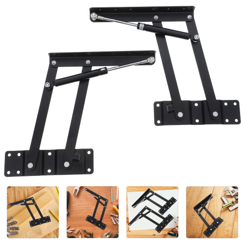 2St Multifunctioneel Koffietafel Verhoger Verstelbaar Ijzer Frame