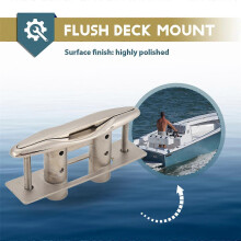 1Pc Marine 316 Stainless Steel Boat Pull Up Flush Mount Lift Cleat Bolts Yacht Boats Accessories 5 I