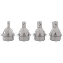4PCS Straight Nozzle Hot Air Gun Nozzle Heating Tool for Aixun H310D/H312/H314 Hot Air Gun Accessories Bent Nozzle