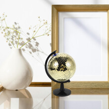 Decoratieve Spiegelbal Globe Gouden Tinten Voor Thuis En Feest