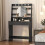 Vanity Desk with Lights Black 9
