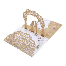 1Set Glitter Bruiloft Kaartenset Met Enveloppen Voor Verlovingsfeest