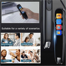 (Blue) Scan Sense Pen, AI Smart Pen,Translator Scanner Pen,Instant AI Answers for Math