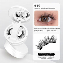 (E) Cute Lashes Magnetic Suction False Eyelashes One Box New Eyelashes European And American Thick Japanese And Korean Natural Eyelashes