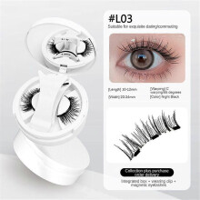 (F) Cute Lashes Magnetic Suction False Eyelashes One Box New Eyelashes European And American Thick Japanese And Korean Natural Eyelashes
