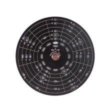 (rmt-b2 Scale Plate L, no Stand) Circle of Fifths Wheel Metal Aluminum Alloy Melody Chord Wheel with Stand Holder