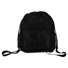 1X Comfortabele Zwarte Drawstring Sporttas Van Oxford Stof Voor Gym