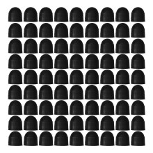 100St Universele Nylon Moer Covers Zwart Voor Machinegebruik