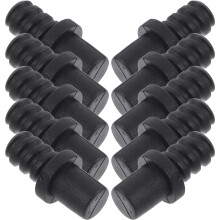 10St Universele Connector Voor Toiletborstel, Stevig Zwart