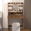 Vanity Desk with Lights Rustic 1