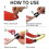 (Red) Professional Ski Training Aid compatible with Beginners Kids - Durable & Portable Speed Control Ski Tip Connector 4