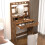 Vanity Desk with Lights Rustic 6