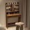 Vanity Desk with Lights Rustic 7