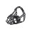 (M, Nylon Black) Adjustable Dog Muzzle Basket Muzzle Pet Anti Biting Chewing Cage Muzzle 7 Sizes 1