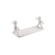 (10pcs, white) 2025 Upgrade The Kitchen Toilet Receive Shelf, Cute Little Guy Bathroom Shelves