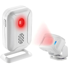 Black Friday 2025 Winkel/Winkel/Kantoor/Huisbeveiliging Welkomstbel Alarm Draadloze Infrarood IR Bewegingsmelder Deurbel Alarm Toe