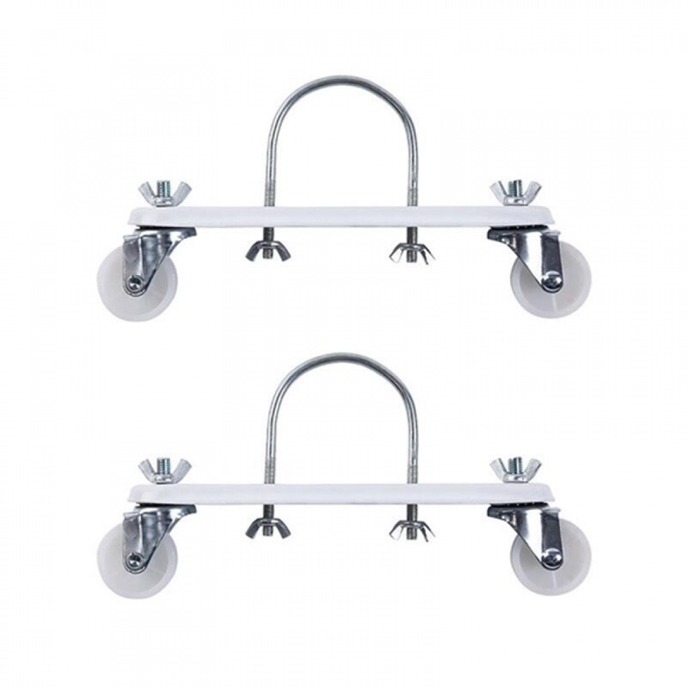 Friday Mobile Pulley Bracket For Electric Heaters, Oil Tin Hydroelectric Radiator Stand, Easily Move Your Heater Anywhere Black/White 9335161890025
