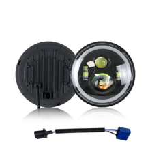 Black Friday 2pc Projector Halo led Headlight H6024 DOT Approved Hi/Lo Beam DRL Amber Turn Signal Compatible with Jeep Wrangler JK TJ C