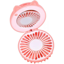 Black Friday Ventilatore tascabile ultra silenzioso con ricarica USB, mini ventilatore con specchio per il trucco, ventilatori e