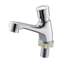 Black Friday Selbstschließender Wasserhahn mit Zeitverzögerung, Chrom, wassersparend, mit Zeitverzögerung, Waschbecken-Wasserhahn, k