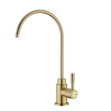 Black Friday Solid Brass Drinking Water Faucet in Brushed Gold Finish
