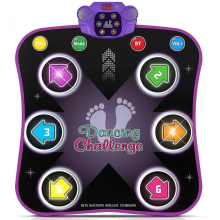 Tapete de baile para niños de 3, 4, 5, 6, 7, 8, 9 y 10 años (Black Friday) con Bluetooth, almohadilla de baile musical con 6 fle