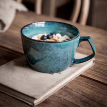 Grand bol à soupe avec anse Black Friday, tasse à café 700 ml, tasse à céréales pour le petit-déjeuner, convient aux desserts au la