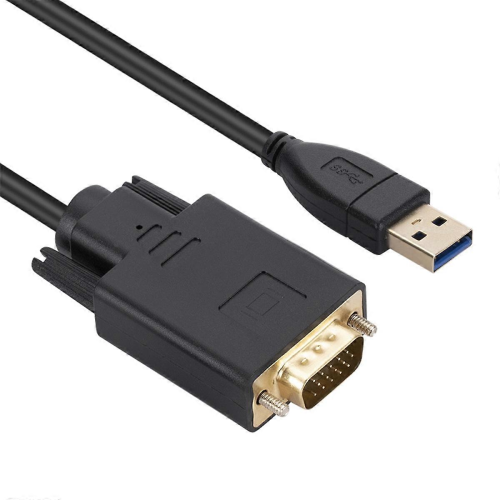 Καλώδιο Black Friday 1,8 μέτρων USB 3.0 σε VGA, 1080P, αρσενικό σε VGA αρσενικό, μετατροπ 1