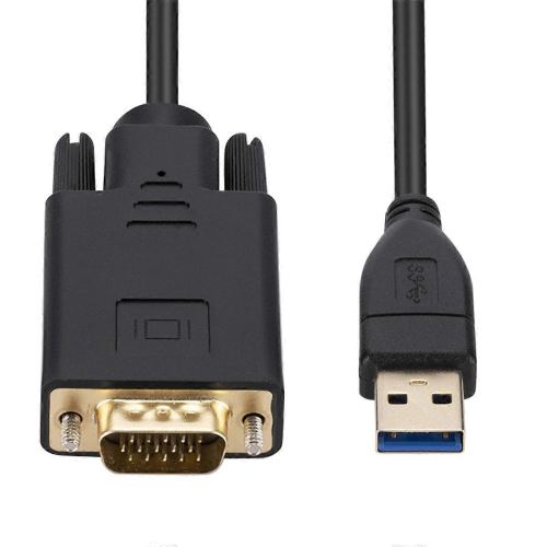 Καλώδιο Black Friday 1,8 μέτρων USB 3.0 σε VGA, 1080P, αρσενικό σε VGA αρσενικό, μετατροπ 2