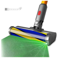 Black Friday Kompatibel mit V7 V10 V11 V15 Staubsaugerkopf-Reiniger-Aufsätze mit Staubmelder-Licht, Soft Roller Cleaner Head Parts