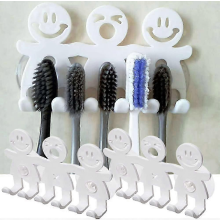 Black Friday Lot de 2 porte-brosses à dents mignons avec crochets pour salle de bain et ventouse pour brosse à dents
