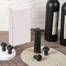 Black Friday Wine Vacuum Stoppers with Wine Pump Universal Wine Preserver Reusable Bottle Sealer Wine Pump Wine Accessories