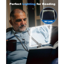 Μεγεθυντικός φακός Black Friday 5X Hands Free με 50 LED φως, μεγεθυντικός φακός σελίδας Go