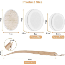 Black Friday Back Cream Applicator, 7 Pack Lotion Applicator For Back, 2 In 1 Body Brush Back Scrubber For Self Application And Shower,