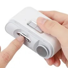 Black Friday Electric Automatic Nail Clipper With Light, Nail Clipper And File 2 In 1 Design, Nail Chips Storage, Usb Rechargeable