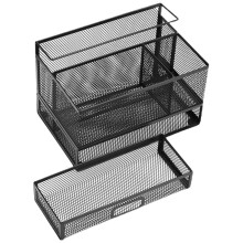 Strakke Metalen Pennenhouder Met Rooster Voor