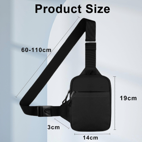 Τσάντα ώμου Black Friday Sling, αδιάβροχη τσάντα στήθους για άνδρες και γυναίκες, 1