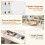Vanity Desk with Lights Wood Grain 4