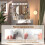 Vanity Desk with Lights Wood Grain 5