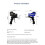 (red) Rust Blasting Device Adjustable Blasting Machine,Gravity Sand Blasting Tool 4