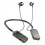 (black) Waterproof Wireless Neckband Bluetooth Headphones with Display 1