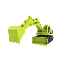 (B) 2 in 1 Toys for Boys Alloy Tractor Kids Excavator Bulldozer Miniature Truck Model Diecast Engineering Vehicle Children Gifts