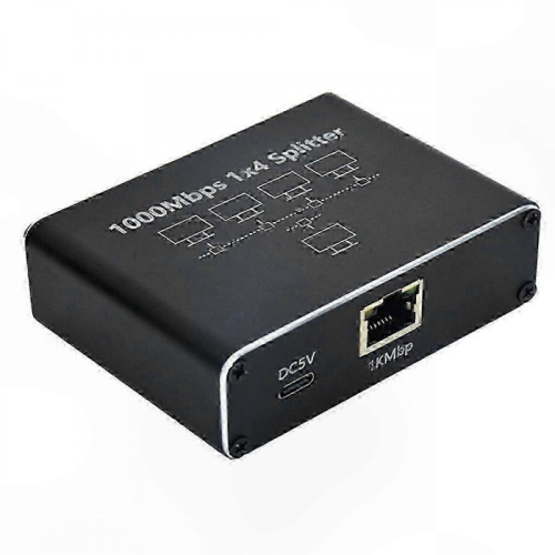Διαχωριστής Ethernet RJ45 4 θυρών Black Friday για επέκταση δικτύου Gigabit 2