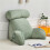 (Green) Reading Pillow With Armrest Detachable Back Support Cushion Lumbar Support Pillow 1